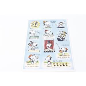 Vintage, Snoopy, Schulz, Peanuts Characters, Sports, Activity, Cartoon, Stickers